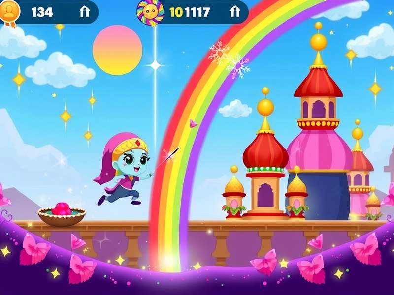 Rainbow Rush Pro Game Screenshot